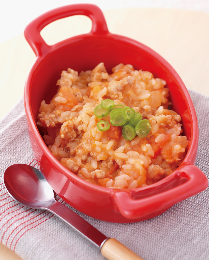 離乳食 中期 トマトとたまごのリゾット