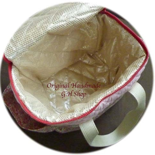 保冷ランチバッグの作り方 保冷剤ポケット付 ファスナー蓋 少し大きめのお弁当バッグsoranohana そらのはな