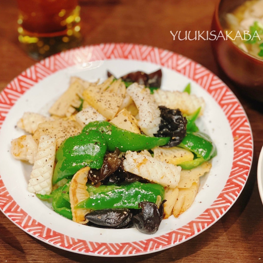 華切りアカイカ 500g 冷凍 イカ 烏賊 そのまま使えるバラ凍結 うれしいチャック袋入 自宅用 C配送：冷凍かねなかや次兵衛