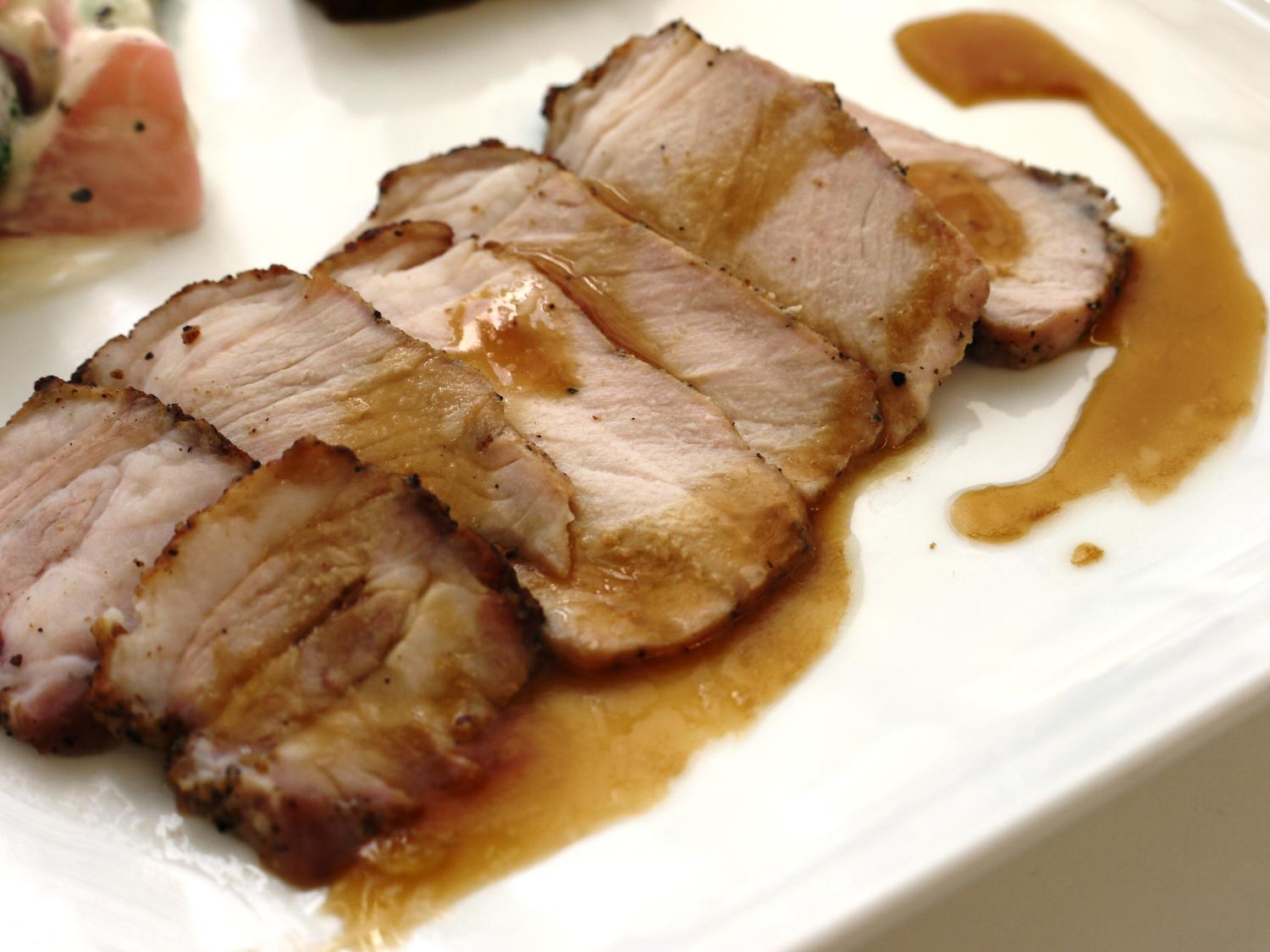 ローストポーク～マスタードマーマレード添えレシピエスビー食品株式会社