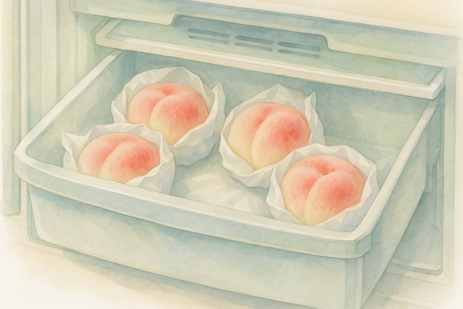 検証 桃を長期間保存できる裏ワザを試してみた！1ヶ月はイケル