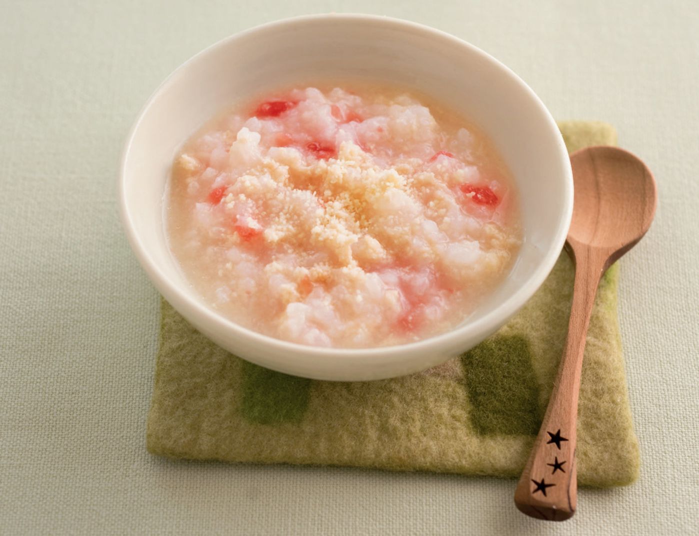 離乳食 豆乳トマトリゾット風豆乳レシピマルサンアイのお料理レシピマルサンアイ株式会社