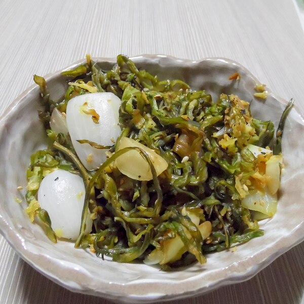 茎わかめの炒め物が美味しくて、びっくり。普通のわかめでもいいみたい ROOMIEのふつうごはん日記ROOMIE ルーミー