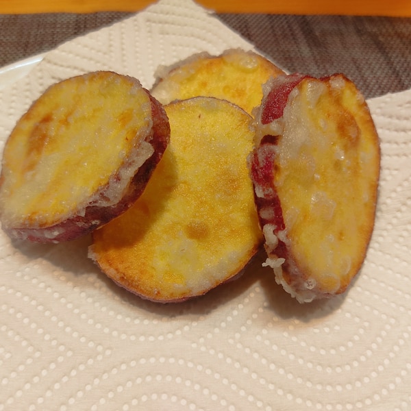 さつまいもの米粉天ぷら