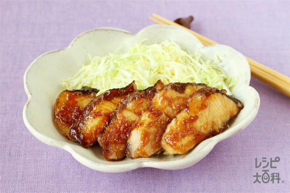 ぶりの塩焼きぽん酢仕立て