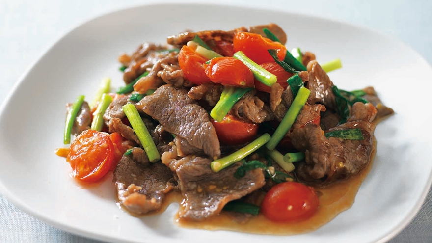 簡単！牛肉のトマト炒め