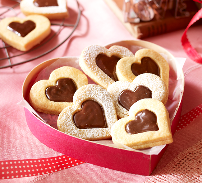 バレンタインガナッシュクッキー3種 〜チョコレートココア・ホワイトラズベリー・マカダミアナッツとラズベリ