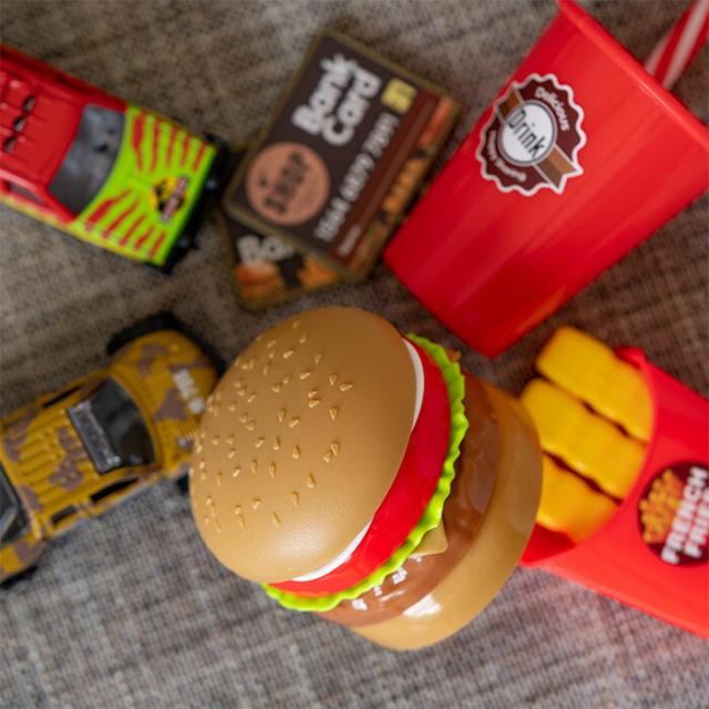 ハンバーガー おもちゃ 洋食屋 おもちゃ お店屋さんままごと 料理 おもちゃ お店屋さんごっこ ジュージュー ハンバーガー屋さん 3in1スーツケース形 車の形 料理おままごと 音声付き 40点豪華セット 洋食屋 お料理 知育玩具 人気 可愛い オンライン限定価格