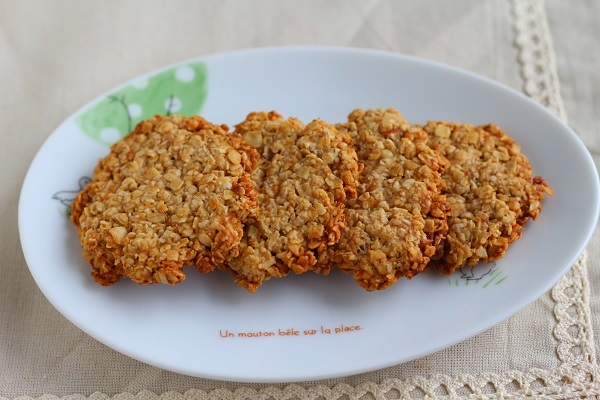 小麦粉・砂糖・バター不使用 オートミールチョコバナナクッキ