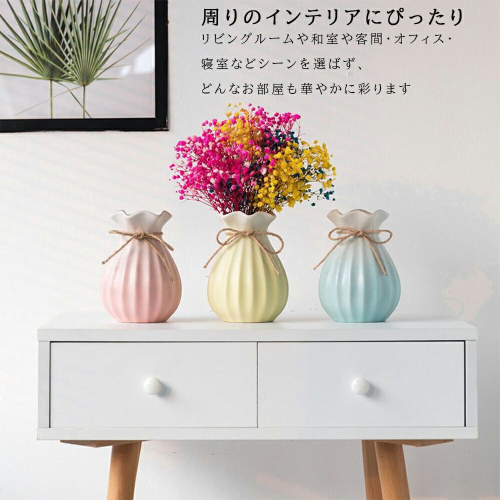 手作り陶器の丸型花瓶 手作り陶器の丸型花瓶