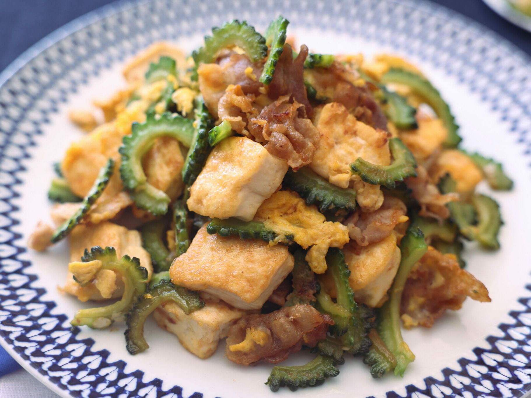 ゴーヤーチャンプルー風みそスープ