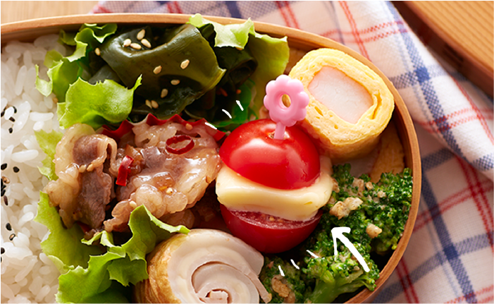 お弁当に★プチトマトと枝豆ピック