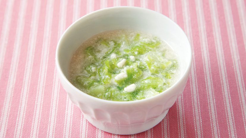 離乳食中期 キャベツとひき肉のソテ