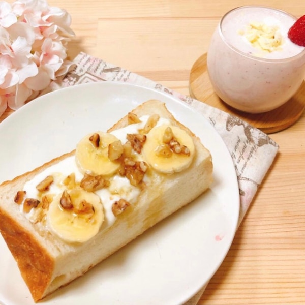 お腹も大満足♪ チョコバナナショートケーキ