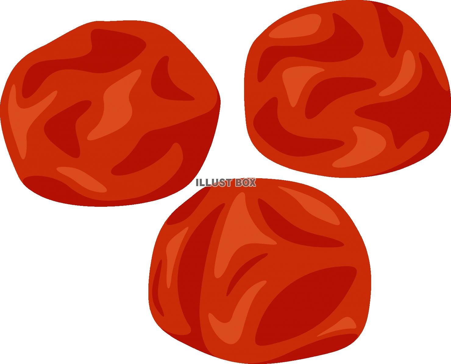 梅干しの無料イラストフリーイラスト素材集 ジャパクリップ