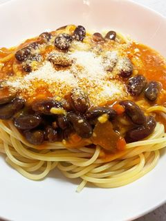 カレールーひとかけら♪♪ 野菜カレーパスタ