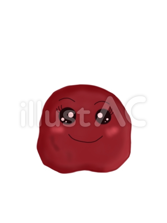 栄養・食べ物 梅干しのかわいいフリーイラストフタバのフリーイラスト