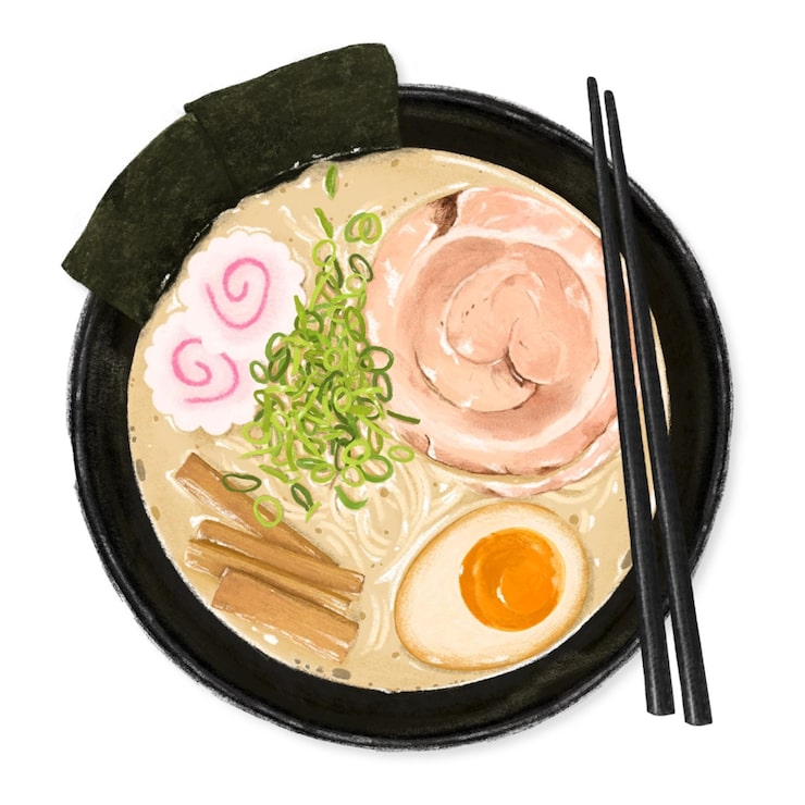 11日!ラーメン食べたい 」晴菜のイラスト