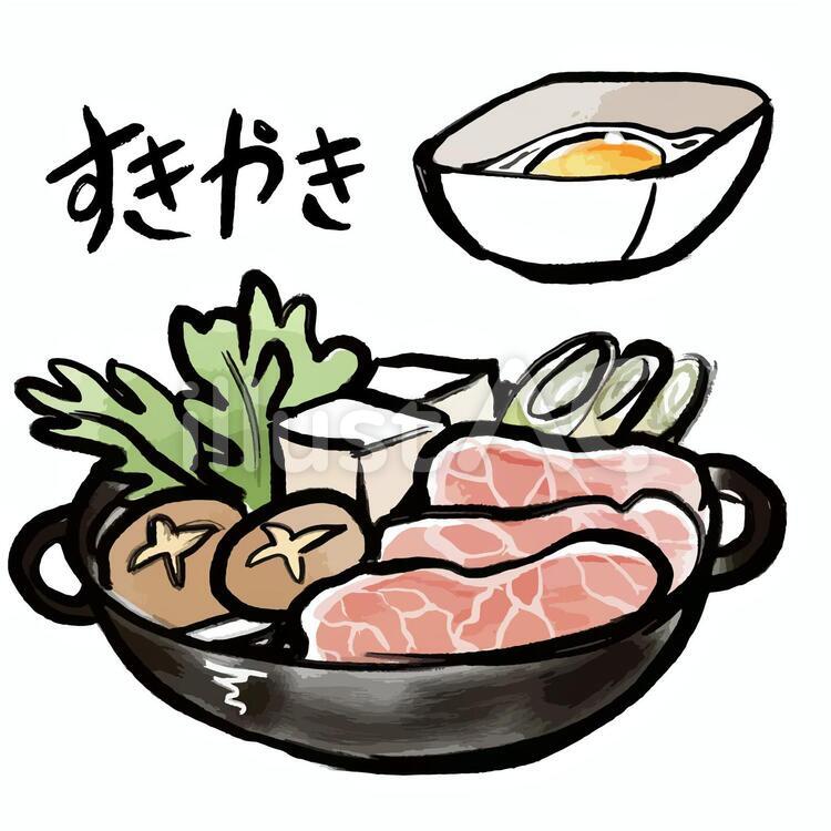 すき焼きのイラスト素材57507182- PIXTA