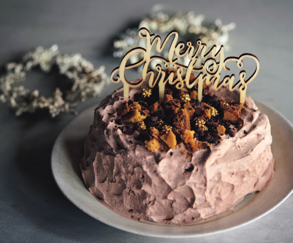 市販のスポンジケーキで簡単 ミモザケーキ