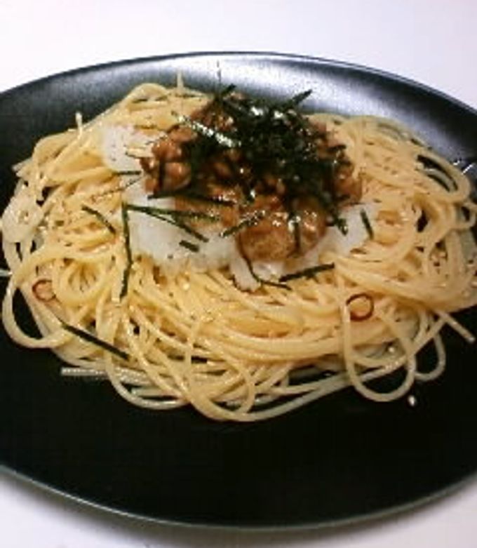 絶品！納豆ペペロンチーノ