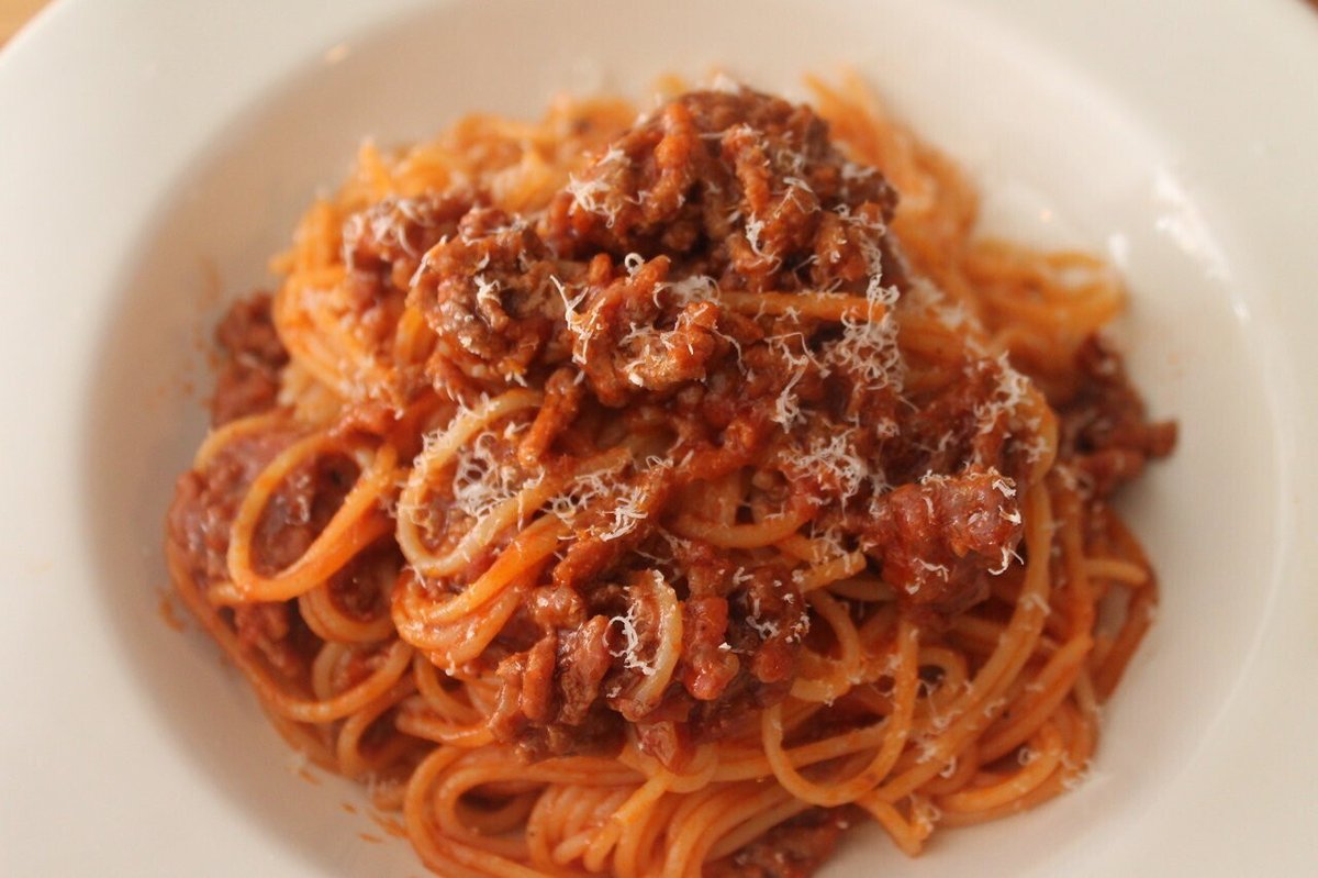 ミートソース作った。うまい。ところで、レトルトのミートソースは酸味が強いよね。zvkjuboblbFlickr