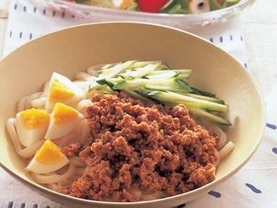 肉みそぶっかけうどん