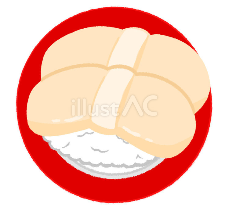 Vetor do Stock 寿司桶に入った一人前のお寿司のイラストセットマグロ・サーモン・ブリ・イカ・ホタテ・玉子・イワシIllustration set of traditional Japanese sushiAdobe Stock