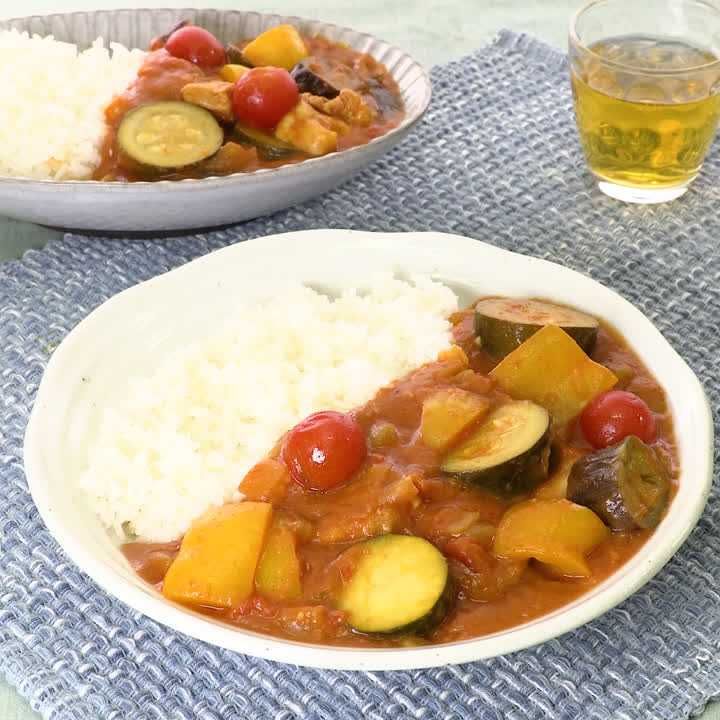 夏野菜のぜいたくカレー - レシピナビ