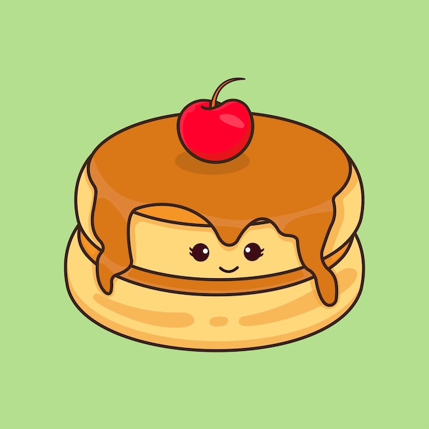うさぎとふわふわパンケーキ 」aoのイラスト