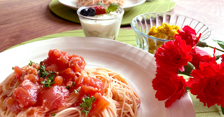 レシピ 母の日に感謝の気持ちを込めて華やぐ料理を作ってみませんか♪ていねい通販