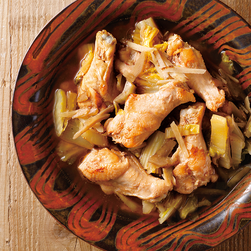 ごぼうと手羽元の胡麻味噌煮