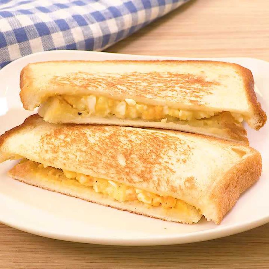子供ウケ抜群♫卵ホットサンド
