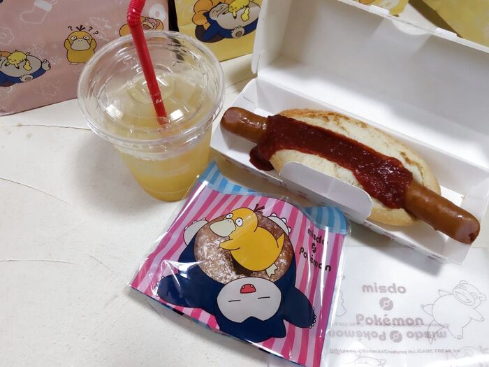 ミスド×ポケモンコラボ♡ピカチュウ&コダック&カビゴン♡ mai my heart ♡