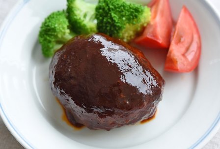 ブラウンソースハンバーグ定食メニュー松屋