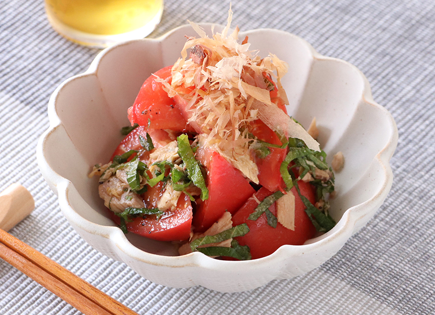 にんにく香る！トマト＆ツナのサラダのレシピ！ - 管理栄養士はるの『簡単・本格レシピノート』