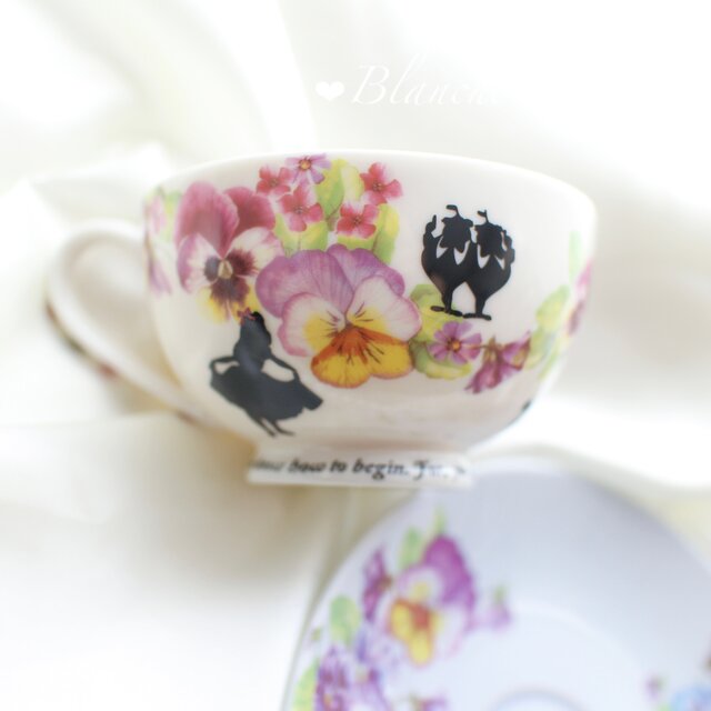 アフタヌーンティー ディズニー アリス耐熱ガラス ティーポット カップ＆ソーサ