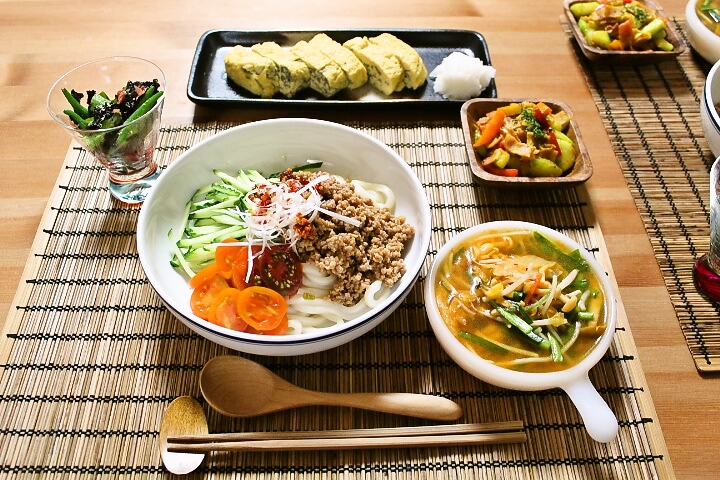 レンジだけ！肉味噌冷やしうどん 火を使わない！簡単レシピ