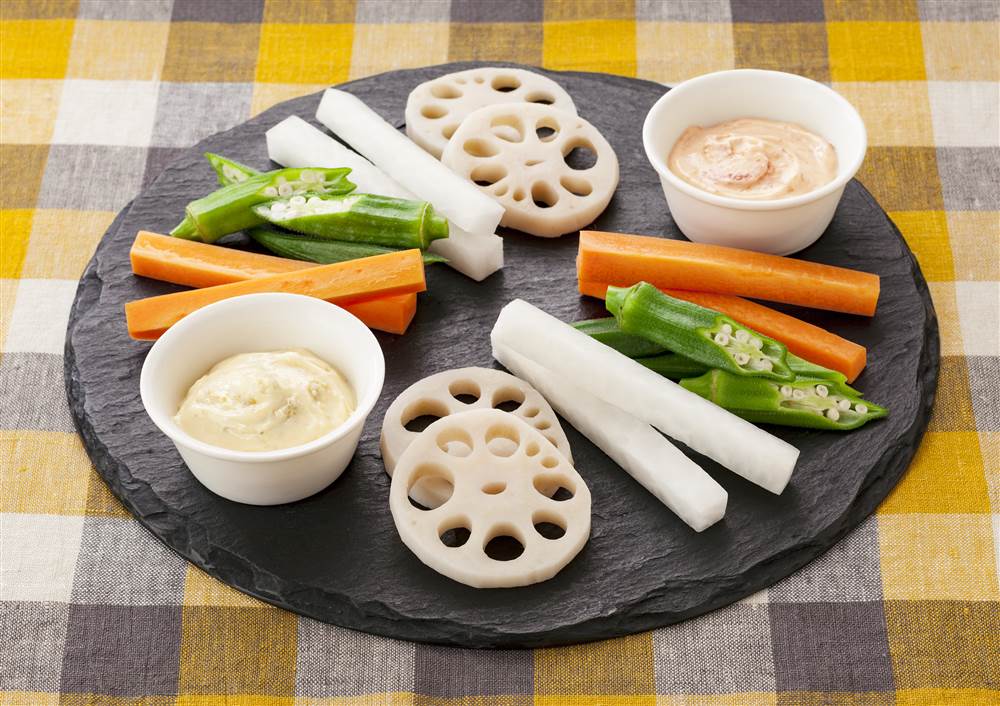 野菜スティックサラダの作り方と簡単ディップソースレシピ：白ごはん.com