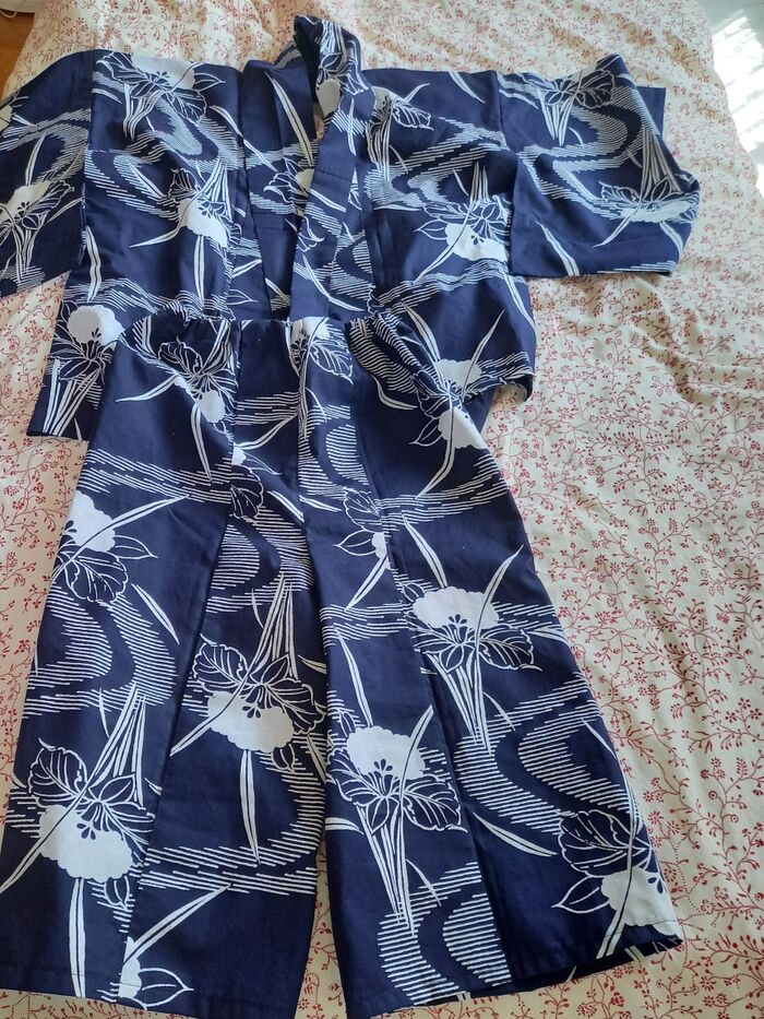 手縫いでダブルガーゼのパジャマを縫った Rick Rackソージョ