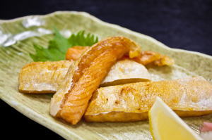 サクラマスのハラス焼き ♪JCAの激闘！投げ釣り戦記Ⅱ