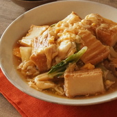 小松菜とささみのからし酢醤油和え