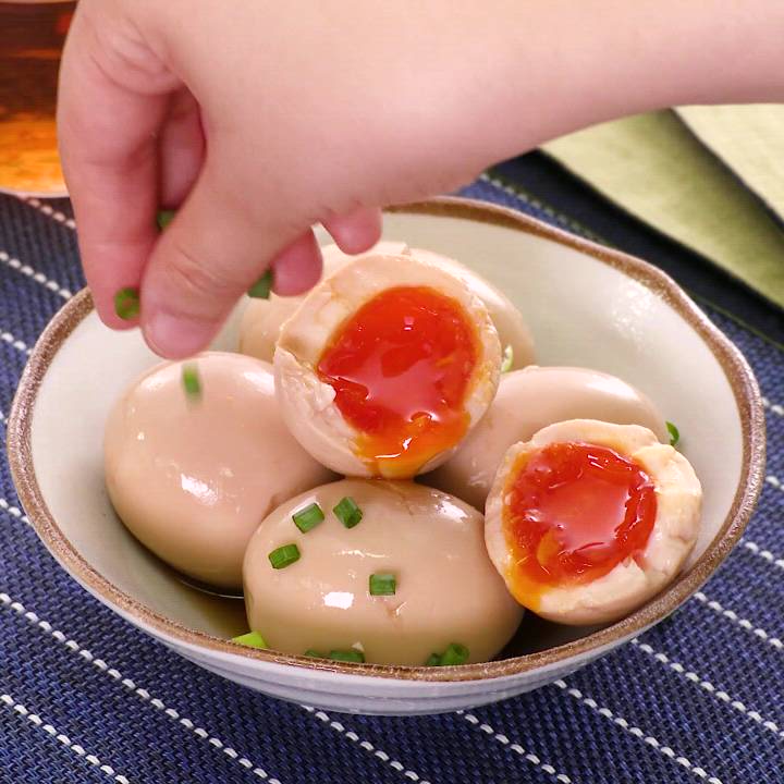 ガス代節約のゆで卵で味付け卵 煮卵