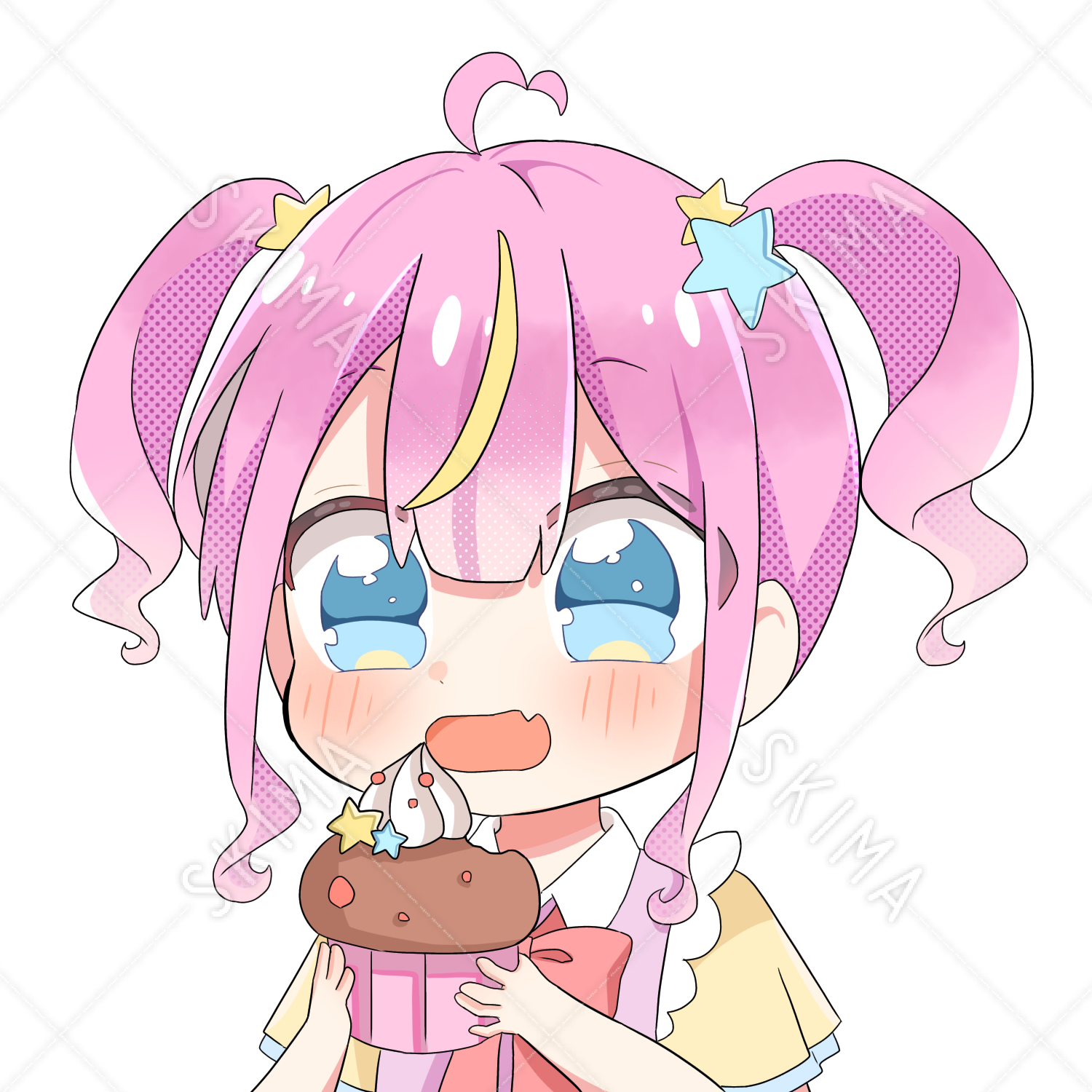 ケーキを食べる少女のイラスト素材109230364- PIXTA