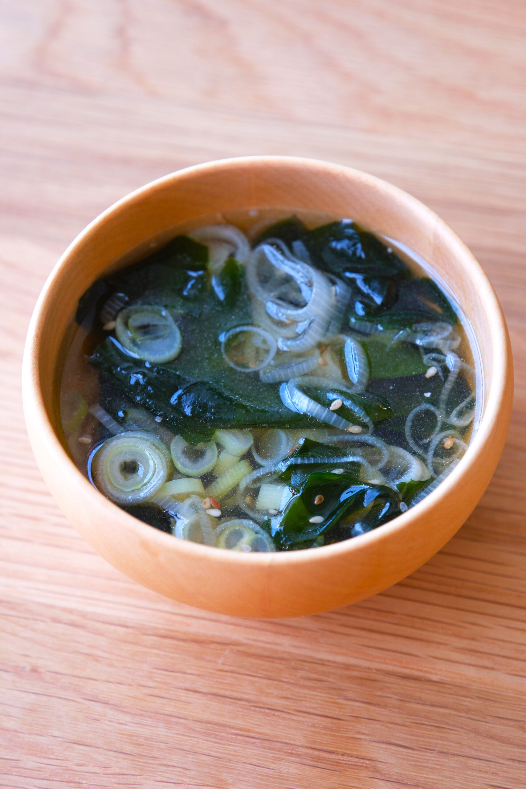 わかめとねぎの中華スープ