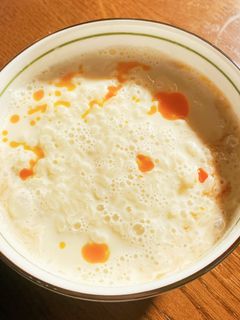 5分で簡単！台湾朝ご飯「シャントウジャン風お粥」まこりんとペン子の家にある食材で 簡単・美味しい 毎日ご飯