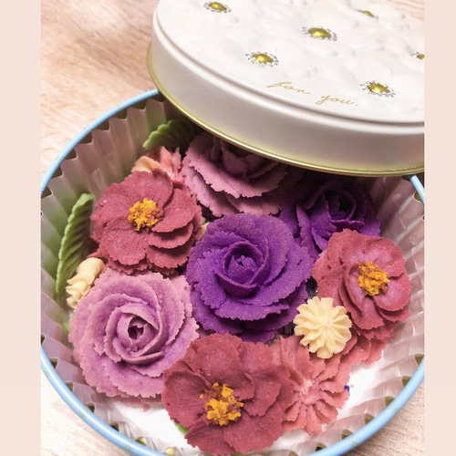 あんフラワークッキー最新版動画講座オリジナルバージョンanemone