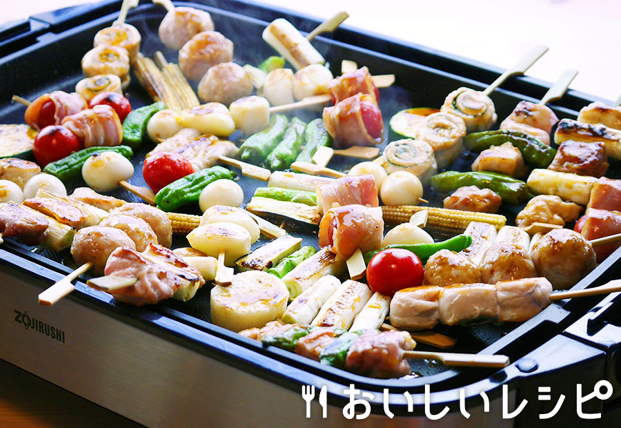 フライパン焼鳥二種盛り