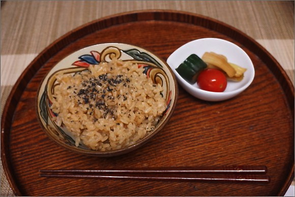 枝豆とじゃこのポン酢ごはん