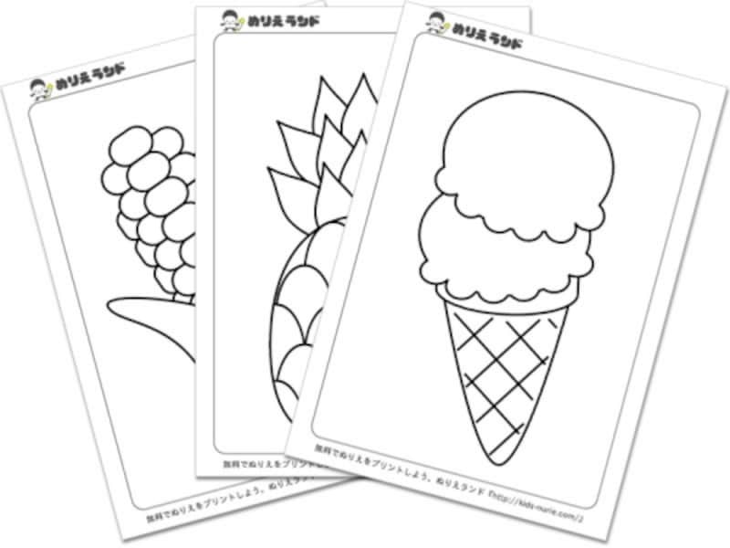 ぬりえ 食べ物いちごのケーキ 無料ダウンロードOKな塗り絵です ASOPPA！レシピ - あそっぱ